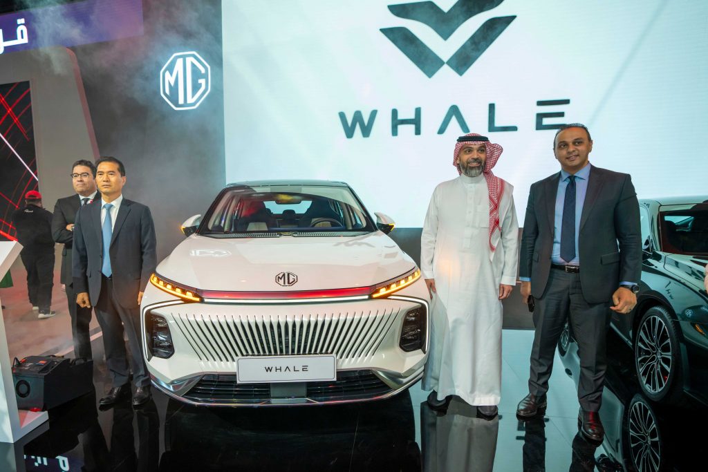 شبكة السيارات الصينية – إم جي تتألق بمعرض الرياض للسيارات 2023 عبر الظهور الدولي الأول لسيارة إم جي Whale والظهور الإقليمي الأول للسيارة المنتظرة MG7.