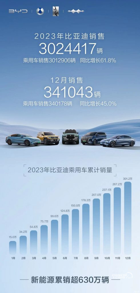 بي واي دي, شبكة السيارات الصينية