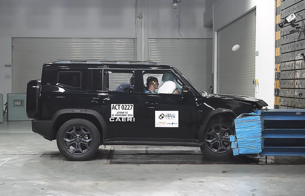 شبكة السيارات الصينية &ndash; جيتور T2 تحصل على تصنيف 5 نجوم في اختبارات السلامة ASEAN NCAP