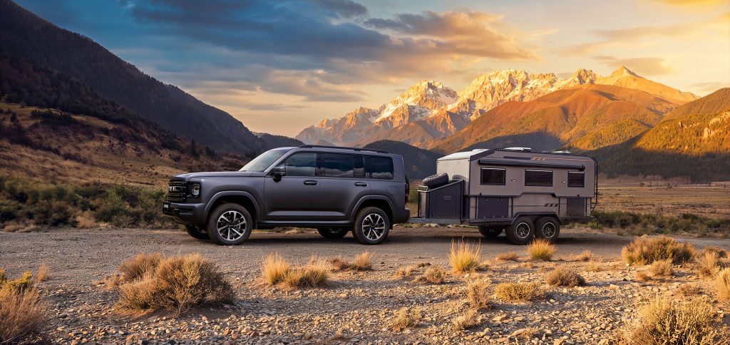 شبكة السيارات الصينية &ndash; هافال H9 موديل 2026 في الصين: SUV أوفرود ديزل وبنزين بشاصي مستقل وعمق خوض 800 مم, بخزانين وقود وتقنيات Coffee OS المتطورة