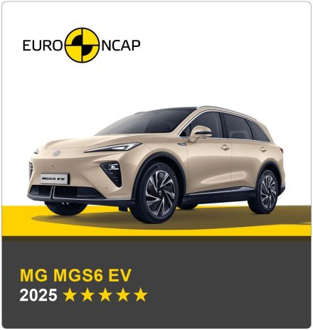 MGS6 EV تحصد 5 نجوم في اختبارات السلامة الأوروبية Euro NCAP