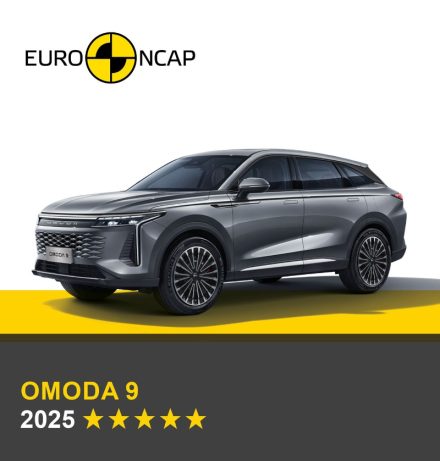 OMODA 9 (المعروفة بـ Exeed RX) تحصل على 5 نجوم في اختبارات Euro NCAP للسلامة