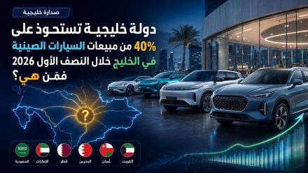دولة خليجية تستحوذ على 40% من مبيعات السيارات الصينية في الخليج خلال النصف الأول 2026! فمن هي؟