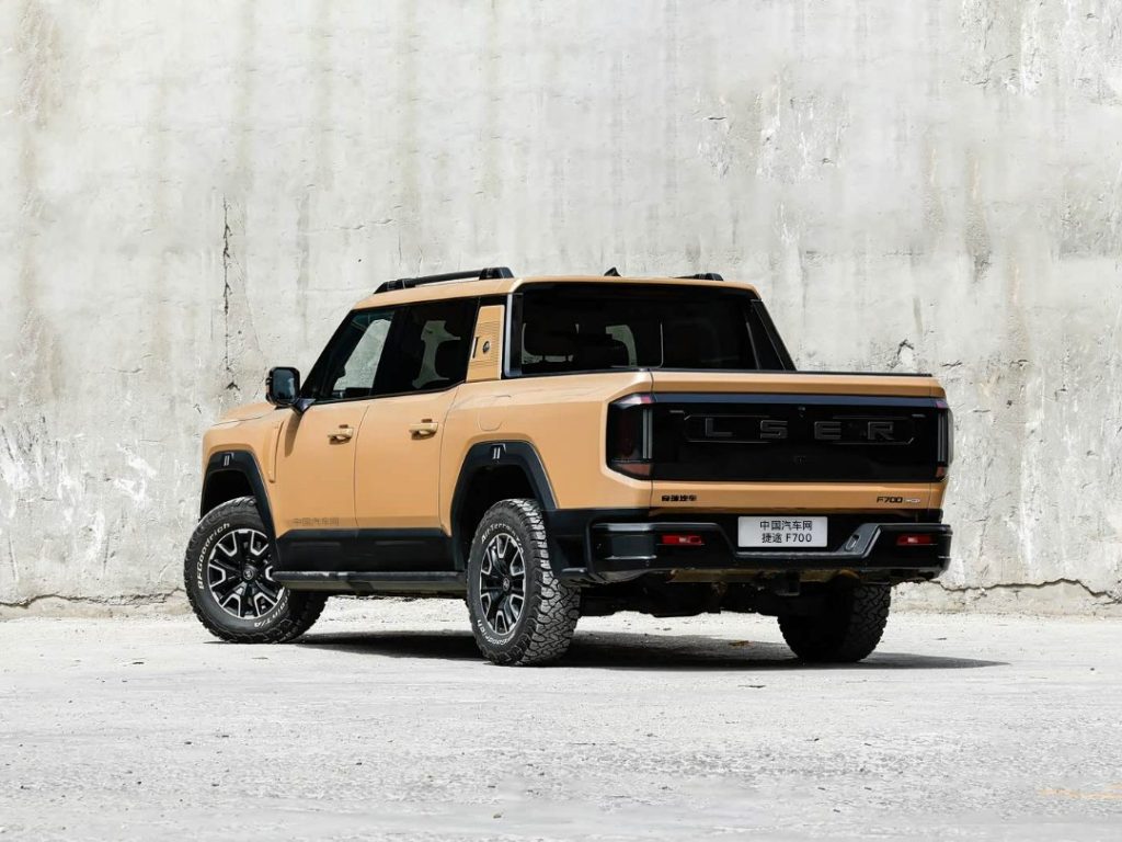 بدء الطلب المسبق على Jetour F700 في الصين: بيك أب هجينة بقوة 904 حصان وديفلوكين ومدى 1300 كم بسعر يعادل 201,800 ريال 6 شبكة السيارات الصينية – بدء الطلب المسبق على Jetour F700 في الصين: بيك أب هجينة بقوة 904 حصان وديفلوكين ومدى 1300 كم بسعر يعادل 201,800 ريال