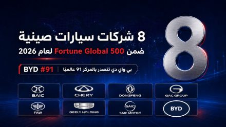 بي واي دي تتصدر 8 شركات سيارات صينية في Fortune Global 500 لعام 2026.. الترتيب والإيرادات والأرباح